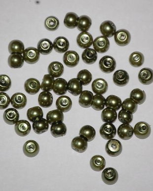LPE400 - perle verde-olive 4 mm