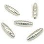 Distantier placat cu argint, oval 15x4,5 mm (cod 7-244)