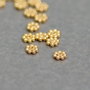 10b Distantier placat aur ,floare 4x2mm (GP0010 )