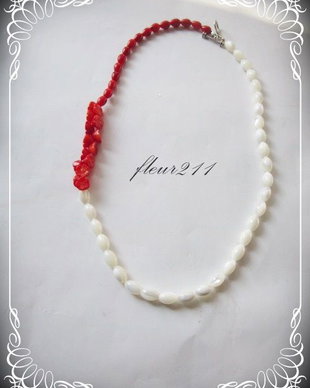 COLIER- CORAL ROSU SI SIDEF ALB