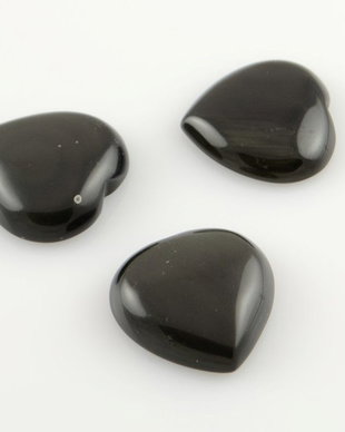 Cab23 Cabochon inimioara obsidian 20.1x20.2mm