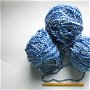 Fire tricotat crosetat albastru bleu buclat croseta 7