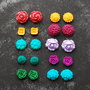 Set 10 perechi cabochoane polimer
