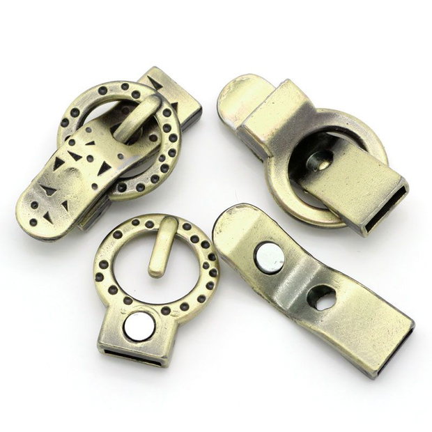 1b inchizatoare magnetica pentru bratari piele 38x22mm (bz 68) REZERVAT LORE