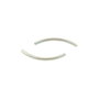 Distantier tubular, arcuit, placat cu argint, 20x1 mm (cod 7-246)