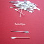 Ace silver-plated ''paddle'' de lungime 2.5 mm