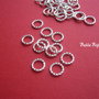 Zale argintate rasucite 8x1 mm