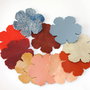*** Floricele decupate din piele  ***