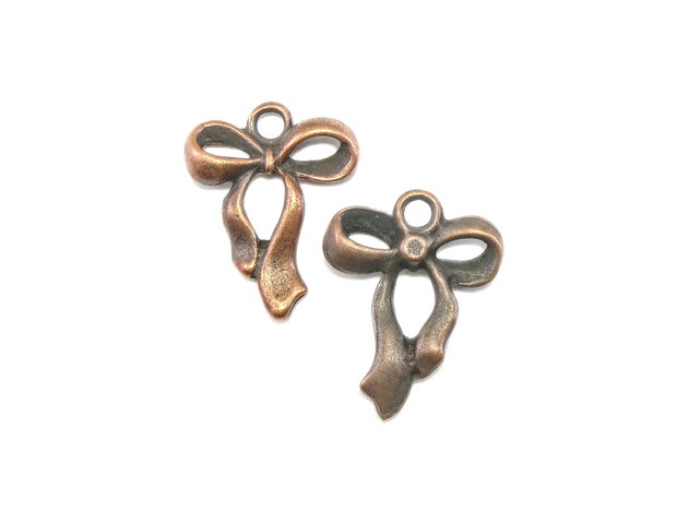 Charm funda, finisaj cupru antichizat, 22x18 mm (cod 9-29)