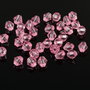 AB925.3 Margele acril biconice, roz, 6x6mm