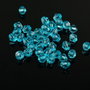 AB925.4 Margele acril biconice, albastre, 6x6mm
