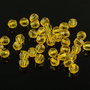 AB925.6 Margele acril sfere fatetate, galbene, 6mm
