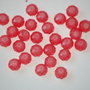 LMS844 - margele sticla roz mat 8x6 mm