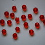 LMS621 - margele sticla rosii 6x4 mm