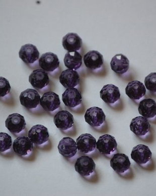 LMS625 - margele sticla mov 6x4 mm
