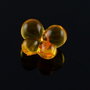 AB927.3 Fluturasi acril portocalii transparenti 12.5x15.5x9mm