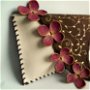 plic handmade unicat- Fuchsia little flowers