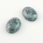 Cab29 Cabochon oval agata in nuante de verde-gri, 20x15mm