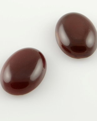 Cab31 Cabochon oval agata ciocolatie 20x15mm