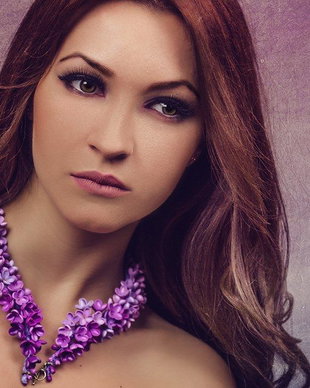 Lilaceous heart - Colier LA COMANDA