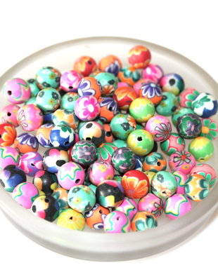 6 x Margele polimer  / fimo