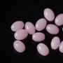 LMS1012 - margele sticla ovale roz 10x8 mm