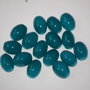 LMS1013 - margele sticla ovale albastre 10x8 mm