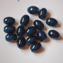 LMS1018 - margele sticla ovale albastru-indigo 10x8 mm