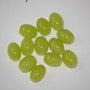 LMS1022 - margele sticla ovale verde deschis 10x8 mm