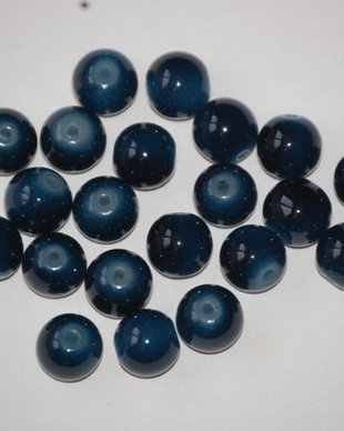 LMS847 - margele sticla albastru inchis 8 mm