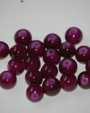 LMS849 - margele sticla mov inchis 8 mm