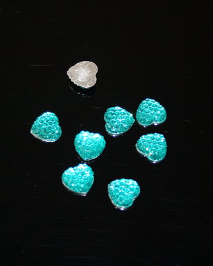 *** Cabochon rasina, verde emerald ***