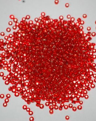 LMN210 - (50g) margele nisip rosii 2 mm