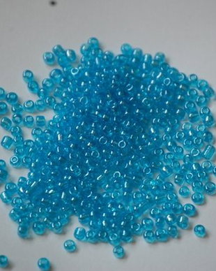 LMN211 - (50g) margele nisip albastru sidefat 2 mm