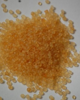 LMN216 - (50g) margele nisip galben mat 2 mm