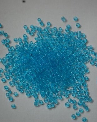 LMN217 - (50g) margele nisip albastre 2 mm