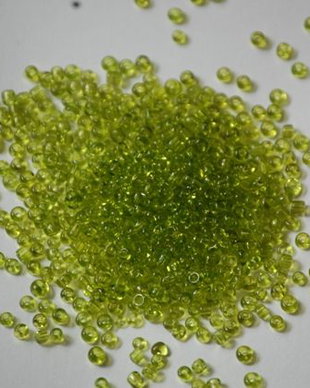 LMN218 - (50g) margele nisip verde olive 2 mm