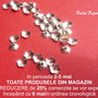 Capacel argintat floricica mica 4x1 mm