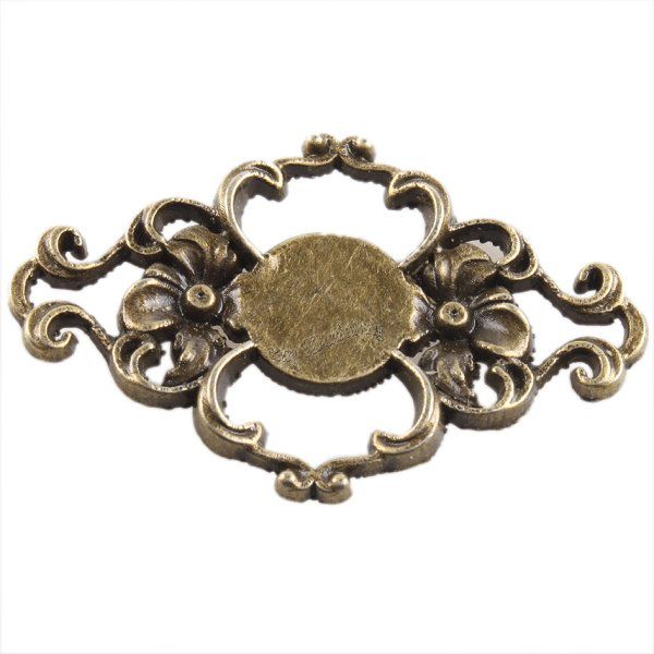 Conector bronz 42 mm - cabochon 10mm