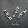 Link argintiu antichizat aprox 1x5x16 mm