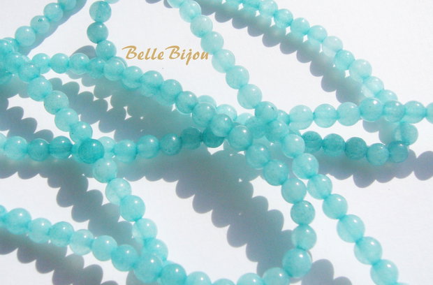 (10 bucati) Agate baby blue 4.5-5 mm