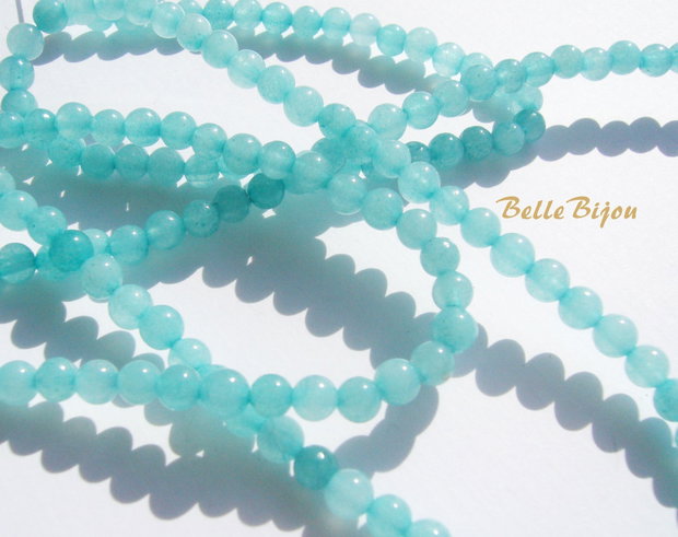 (10 bucati) Agate baby blue 4.5-5 mm