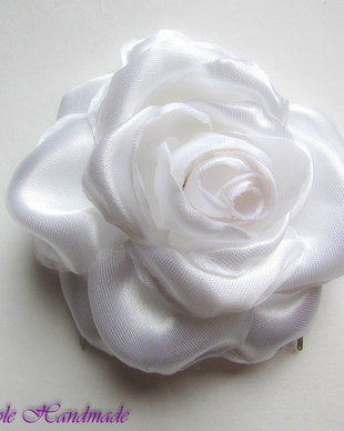 Pieptene par Pure Rose - accesoriu mireasa satin