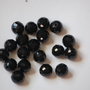 LMS854 - margele sticla negre fatetate 8 mm