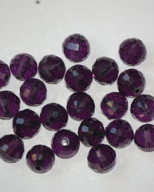 LMS857 - margele sticla mov fatetate 8 mm