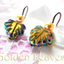 GLOLDEN LEAVES - FRUNZE STICLA/PERLE WAROVSKI