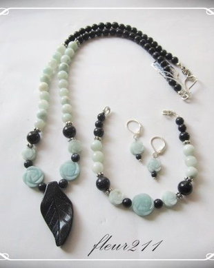 SET-AMAZONIT SI BLUEGOLDSTONE