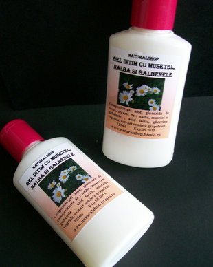 GEL PENTRU IGIENA INTIMA CU NALBA , GALBENELE, SALVIE SI ALOE