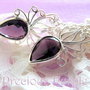 PRECIOUS PURPLE*CERCEI ARGINT/CRISTALE MOV