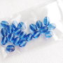 20 b Margelute sticla vintage - blue dusk